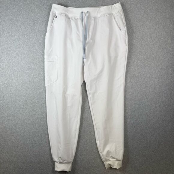 Figs Women's Jogger Pants in White - Picture 1 of 4
